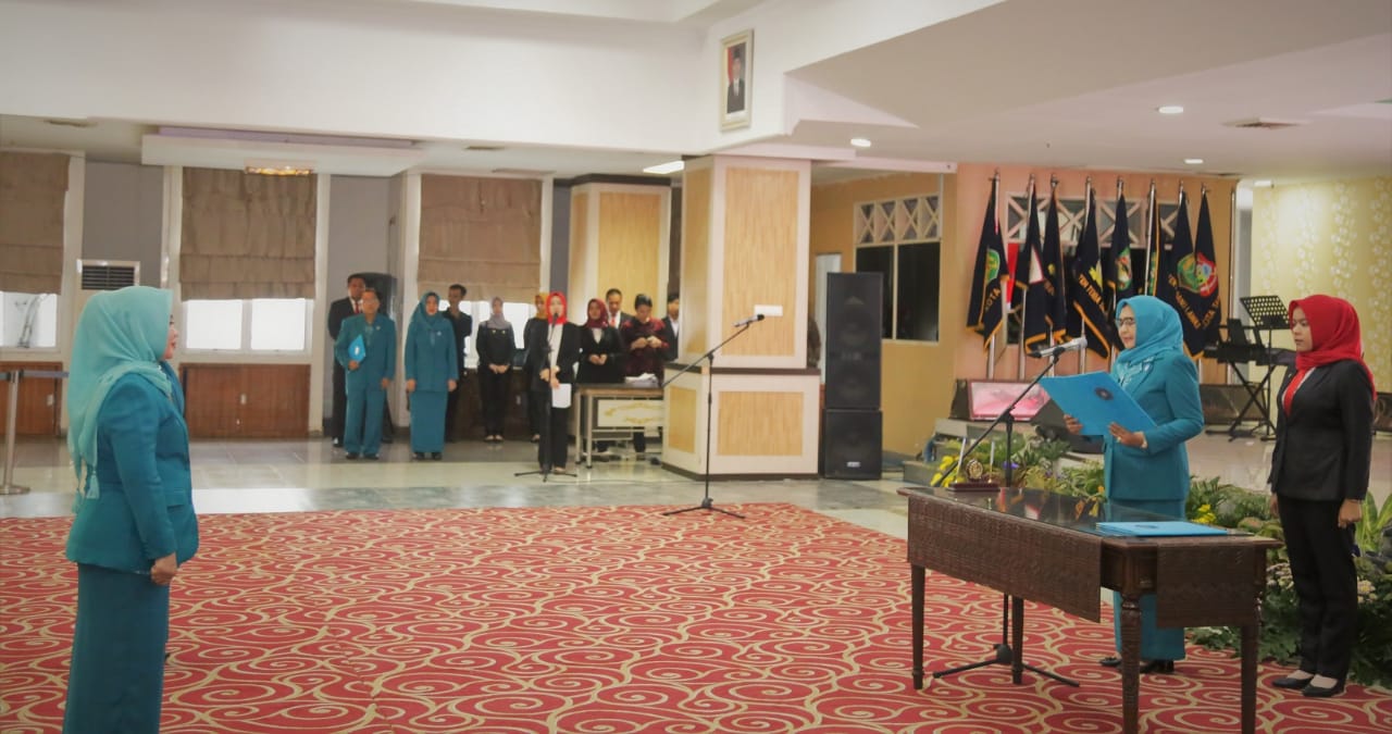 Ketua TPPKK Sumut lantik Ny. Rosmanidar Andi Suhaimi Sebagai Ketua Dekranasda Dan Ketua TPPKK Labuhanbatu