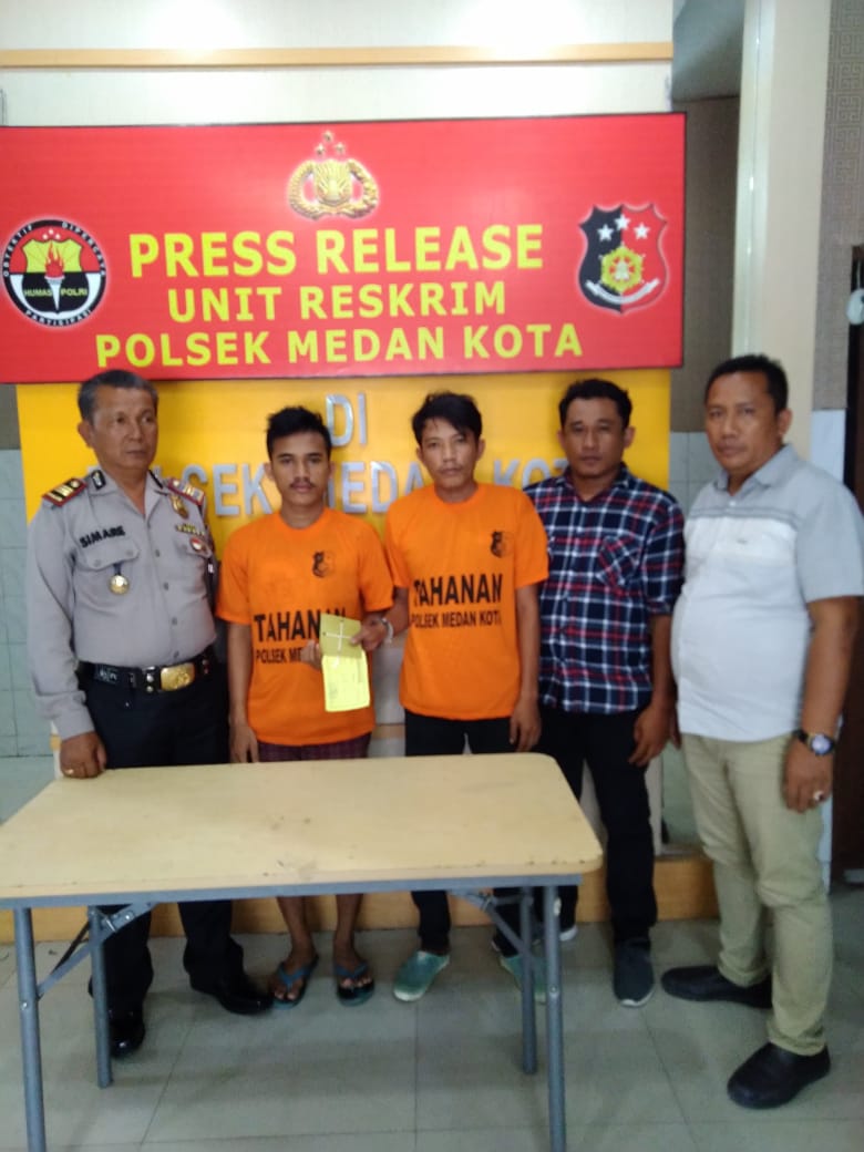 Dua Warga Tanjung Morawa Diciduk Pegasus Medan Kota Usai Beli Shabu di Jermal XV