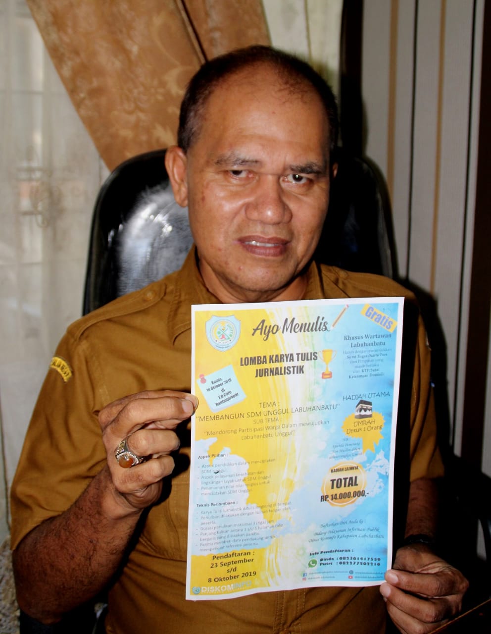 Diskominfo Labuhanbatu Laksanakan Lomba Karya Tulis Jurnalistik