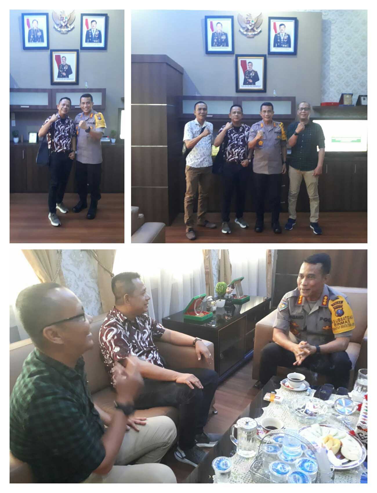 Membangun Sinergitas, Ketua Pewarta Polrestabes Medan Bersilaturahmi ke Dit Binmas Polda Sumut