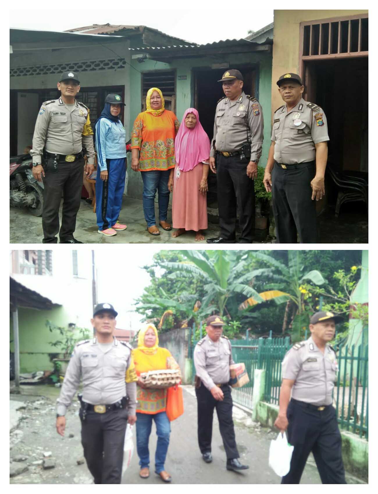 Polsek Medan Timur Berbagi Tali Asih di Jumat Barokah