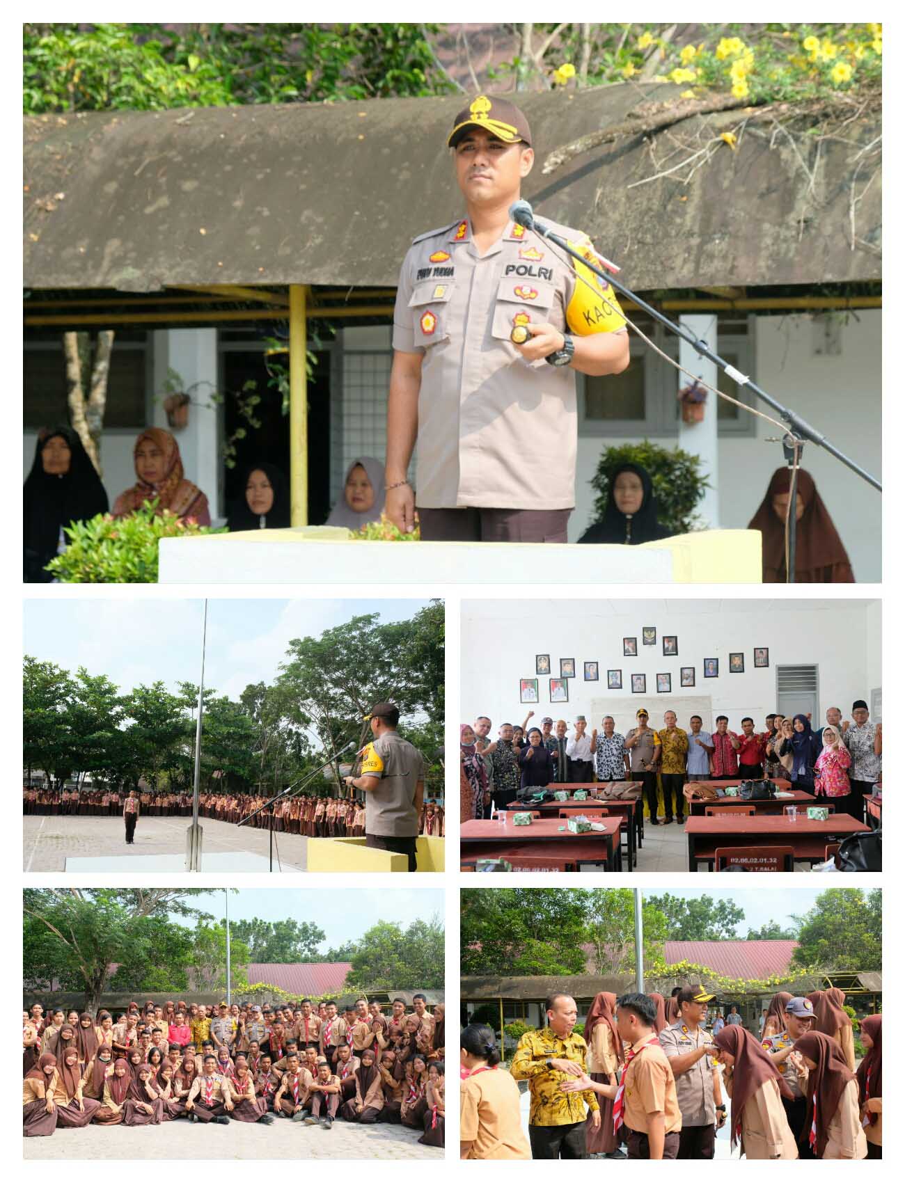 Sambangi SMA Negeri 2, Kapolres Tanjungbalai Himbau Pelajar Jangan Mudah Terprovokasi Isu Berkembang Dimedsos