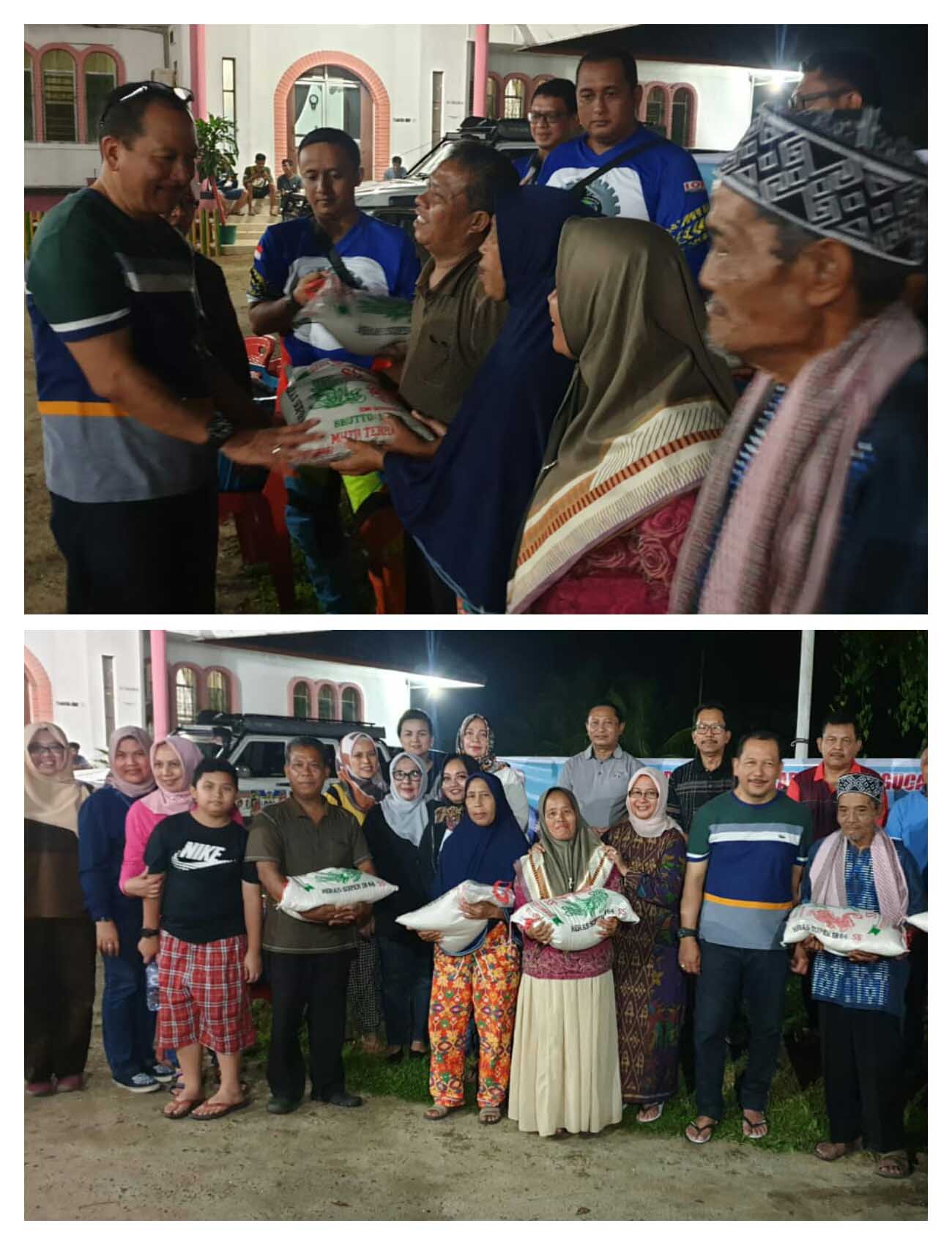 Family Gathering Keluarga Besar AOC Gelar Baksos di Desa Marjanji Sipispis