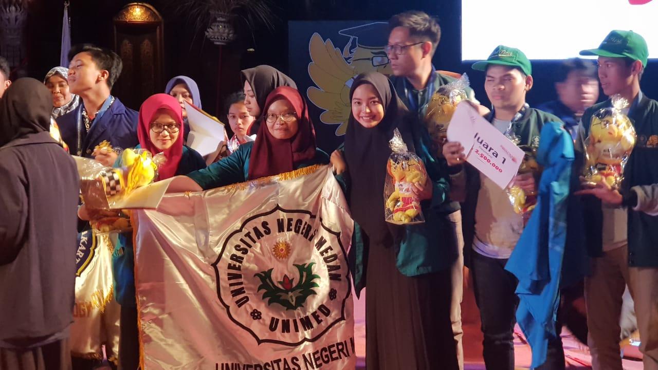 Tim Program Kreativitas Mahasiswa Unimed Juara Favorit di PIMNAS ke-32 Bali
