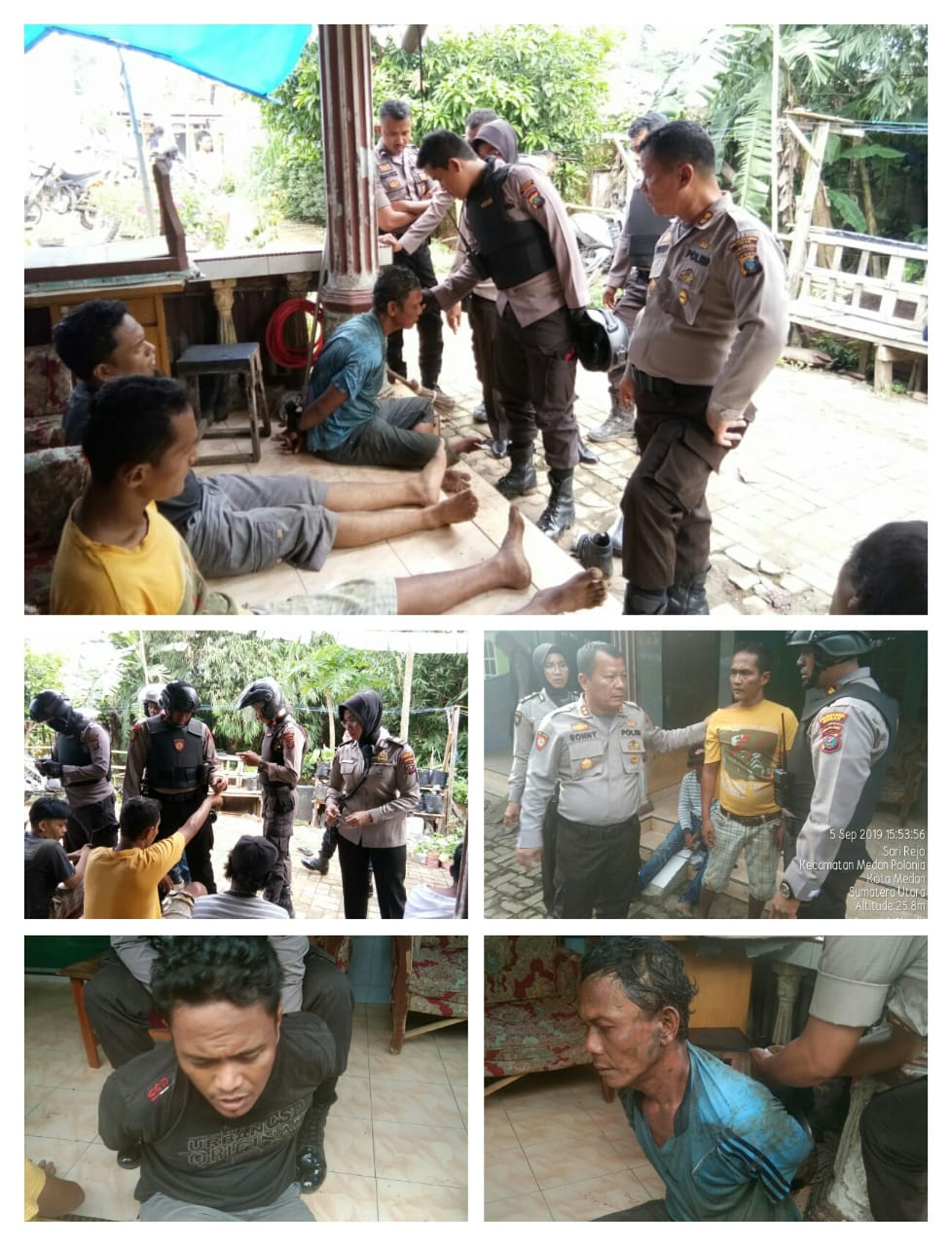 Lagi, Sat Sabhara Polrestabes Medan GKN di Karang Rejo dan Perumahan River Valey, 6 dari 12 Orang Diamankan Diserahkan ke Sat Narkoba Polrestabes Medan