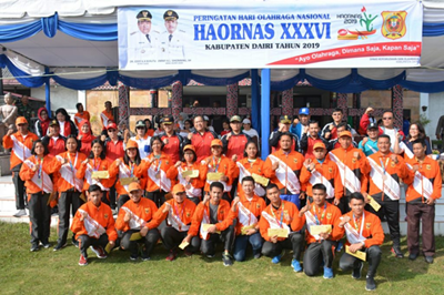 Pemkab Dairi Senam Bersama Dalam Rangka  Peringati Haornas Ke 36