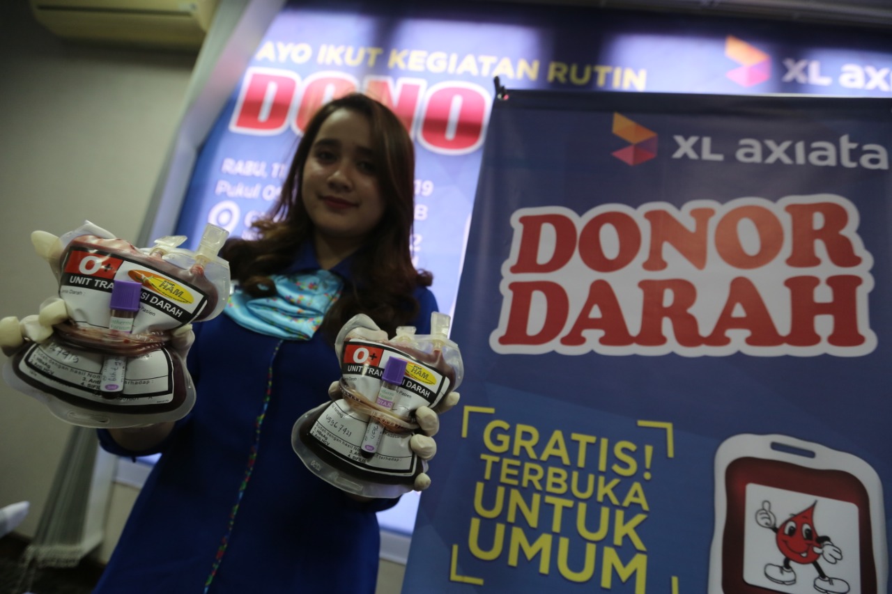 XL Axiata Gelar Donor Darah di Medan,  Peringati Haornas Gandeng Komunitas LariÂ 