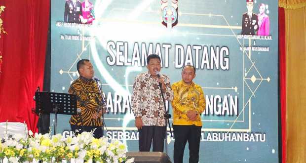 Wabup Labura Hadiri Malam Titip Rindu Kapolres Labuhanbatu