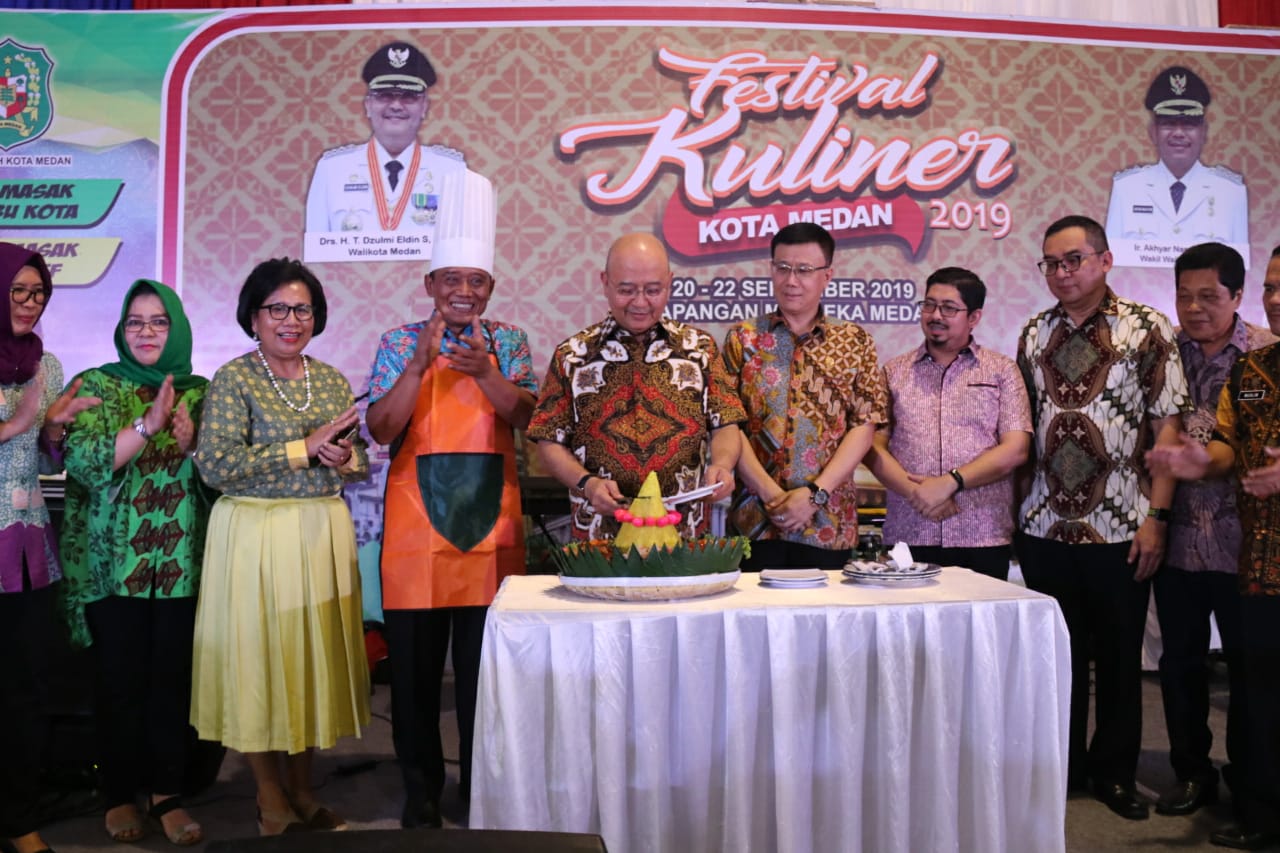 Wali Kota Buka Festival Kuliner Kota Medan 2019,  Rasa Enak Kuliner Harus Tanpa Bumbu Penyedap
