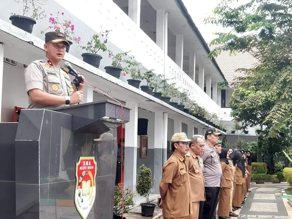 Wakapolda Sumut Brigjen Pol Mardiaz Kusin Dwihananto Sambangi SMAN I Medan, Ajak Siswa Rajin Belajar dan Jauh Kejahatan