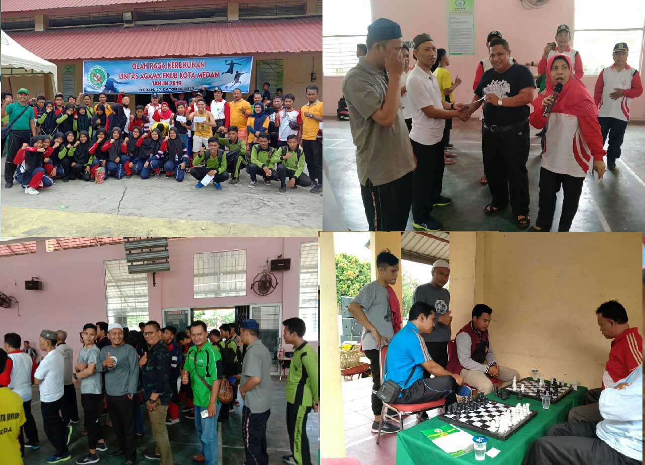 FKUB Medan Gelar Berbagai Cabang Olahraga Bersama, NU Medan Juara Dua Catur