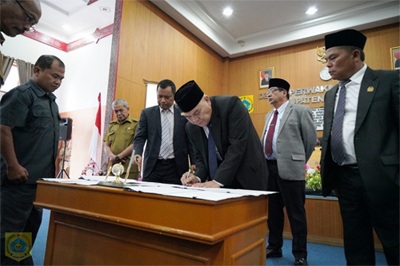 APBD Kabupaten Pakpak Bharat Tahun 2020 Disahkan