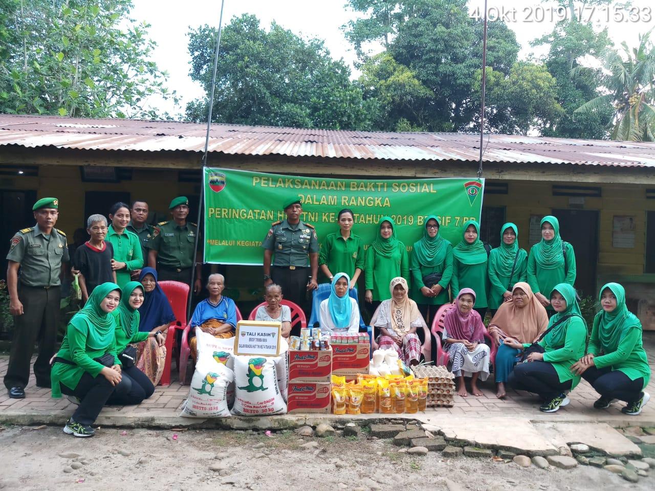 HUT TNI ke 74 , Kolonel Inf Agustatius Sitepu Anjangsana ke Panti Asuhan