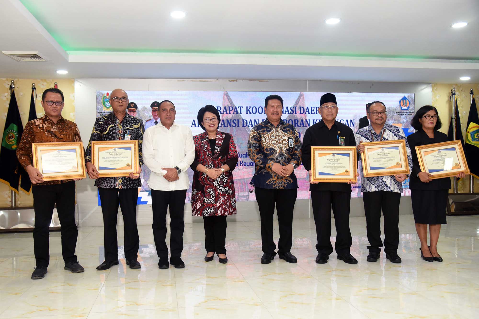 Berhasil Raih Opini WTP,  17 Pemda di Sumut Dapat Penghargaan  dari Kementerian Keuangan