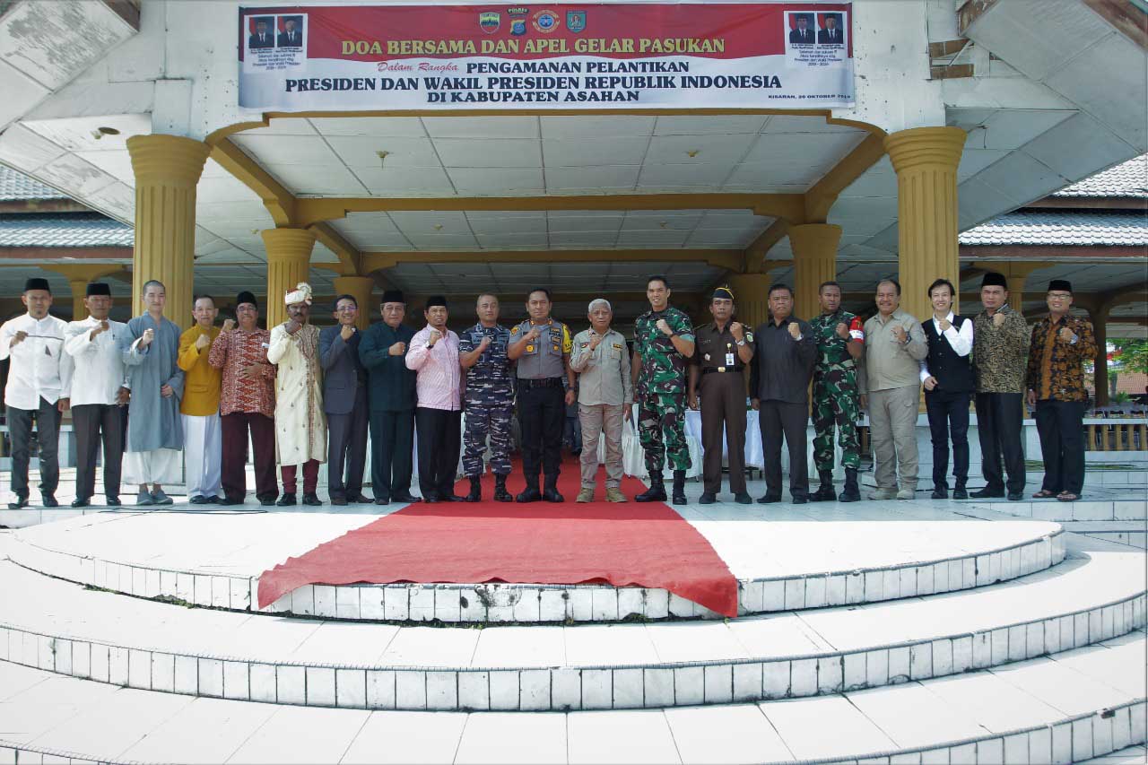 Pemkab Asahan Bersama TNI - Polri Gelar Doa Dan Apel Gelar Pasukan