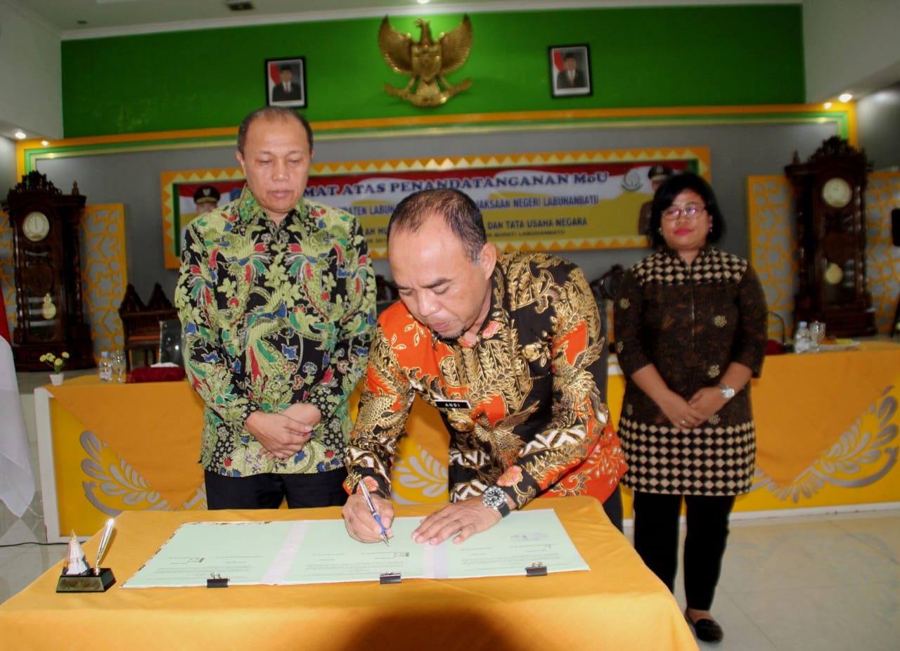 Pemkab Labuhanbatu Tandatangani MoU Dengan Kejari