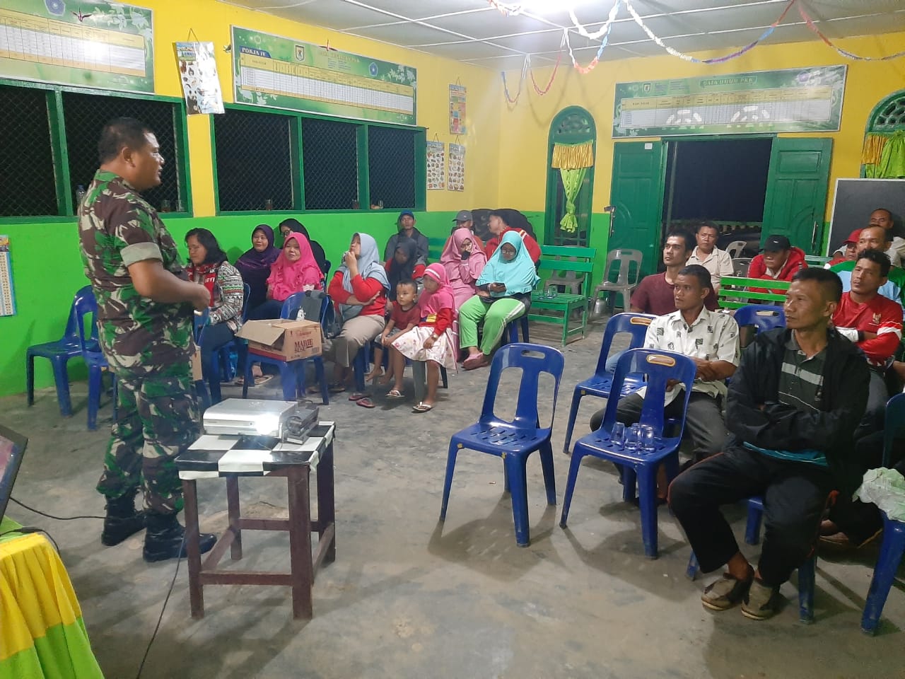 Satgas TMMD Kodim 0204/DS Bekali Wasbang Warga Buluh Duri