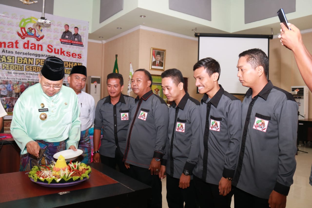 Pengukuhan dan Deklarasi P2SB, Bupati dan Wakil Ajak Pemuda Membangun Sergai Menjadi Lebih Baik