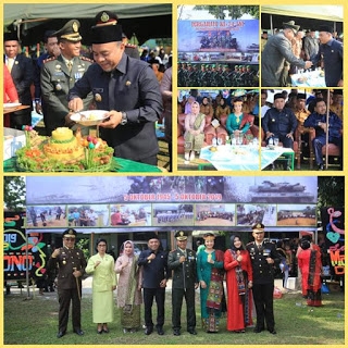 Bupati Labuhanbatu H.Andi Suhaimi Dalimunthe ST.MT dan Â Frokopimda Hadiri Pringatan Hut TNI ke 74Â 