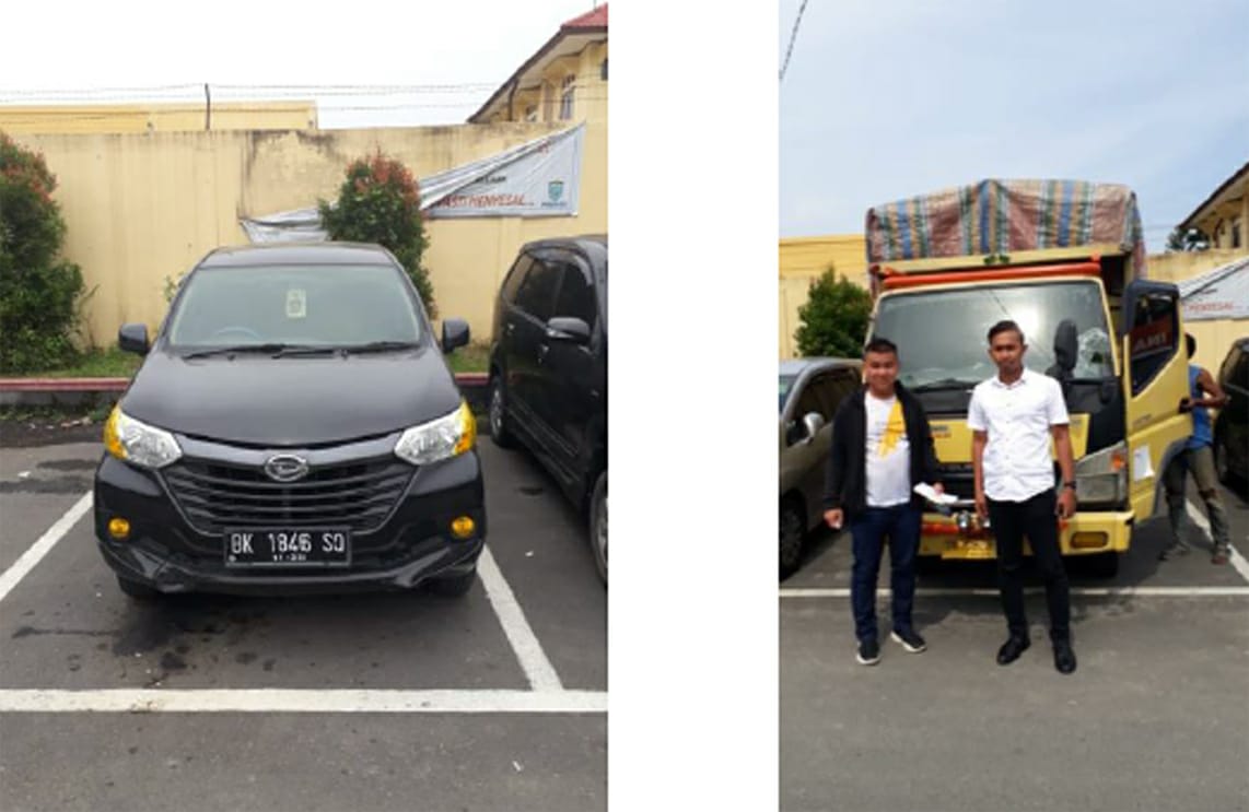 Tim Jahtanras Polda Sumut Ringkus 2 Perampok Truk Colt Diesel Menyaru Polisi