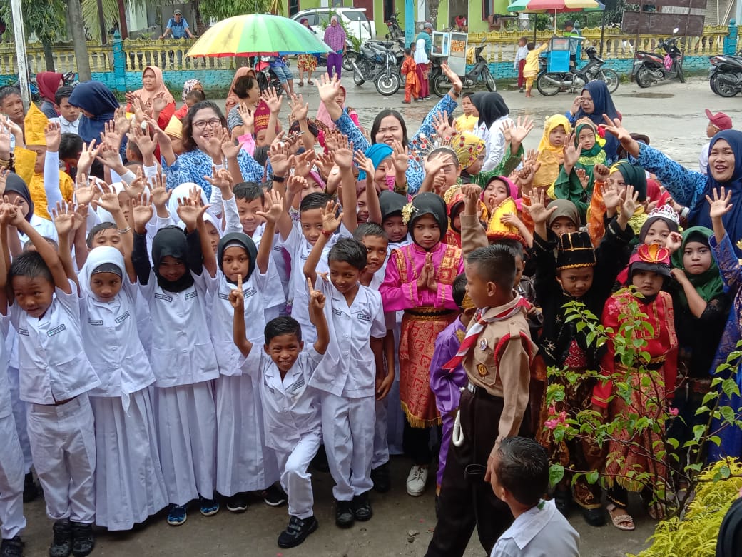 Maknai Sumpah Pemuda, Begini Kemeriahan Kegiatan di SDN 014711 Sipare pare