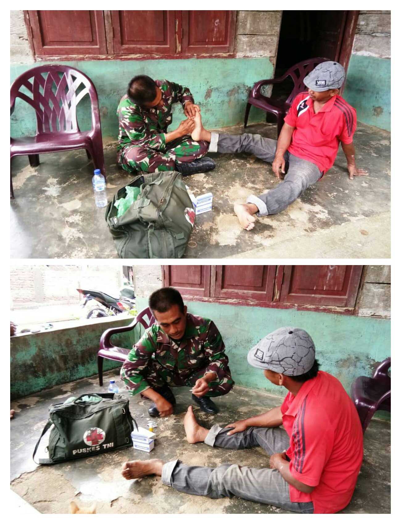 Kiat Ampuh Tim Medis Satgas TMMD Bina Kemanunggalan TNI-Rakyat, Senyum dana Sapa