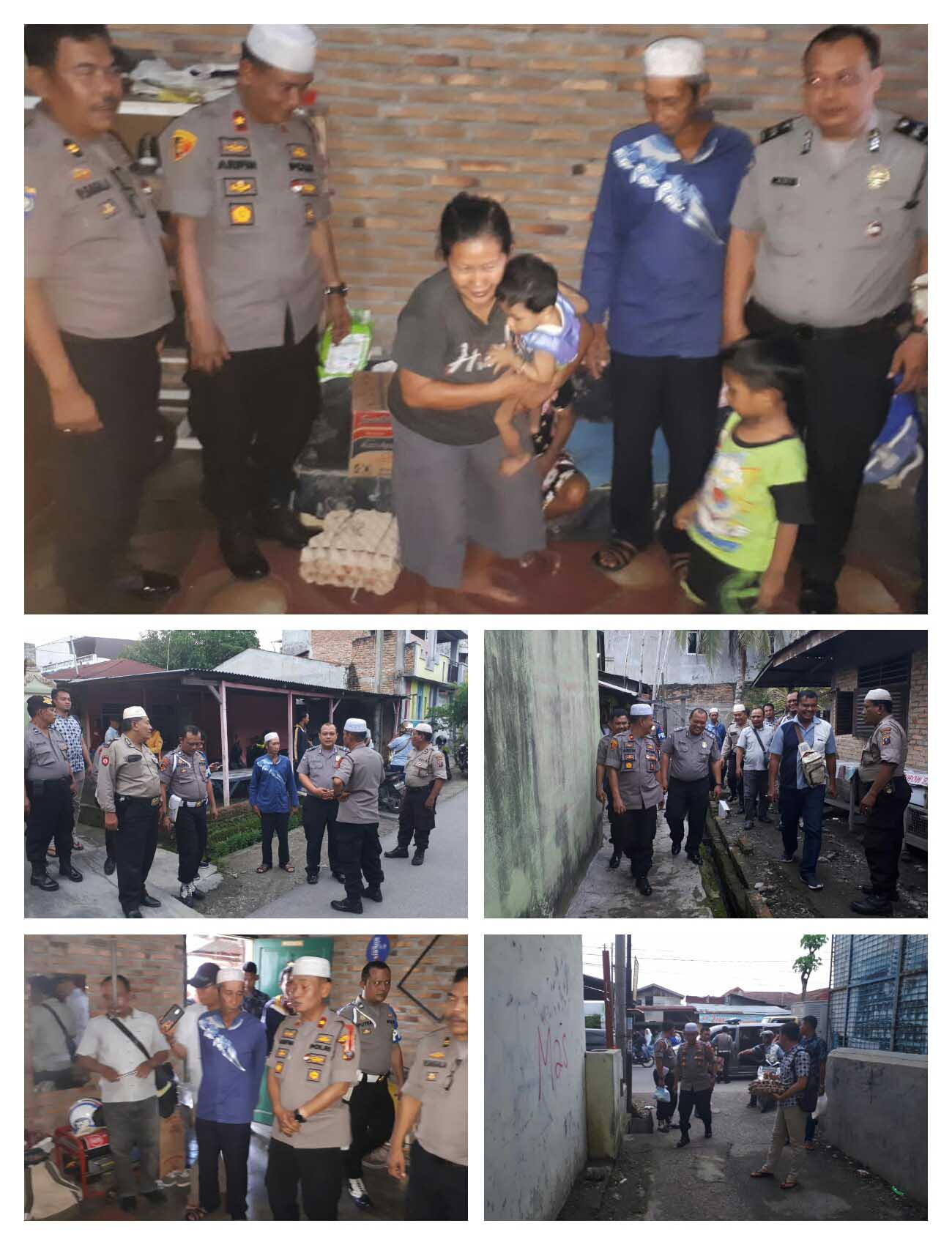 Polsek Medan Timur Berbagi Tali Asih Kepada Warga Kurang Mampu