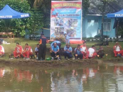 Memperingati HUT POM-AU Ke 73, Lanud Soewondo Gelar Mancing Mania dan Volly