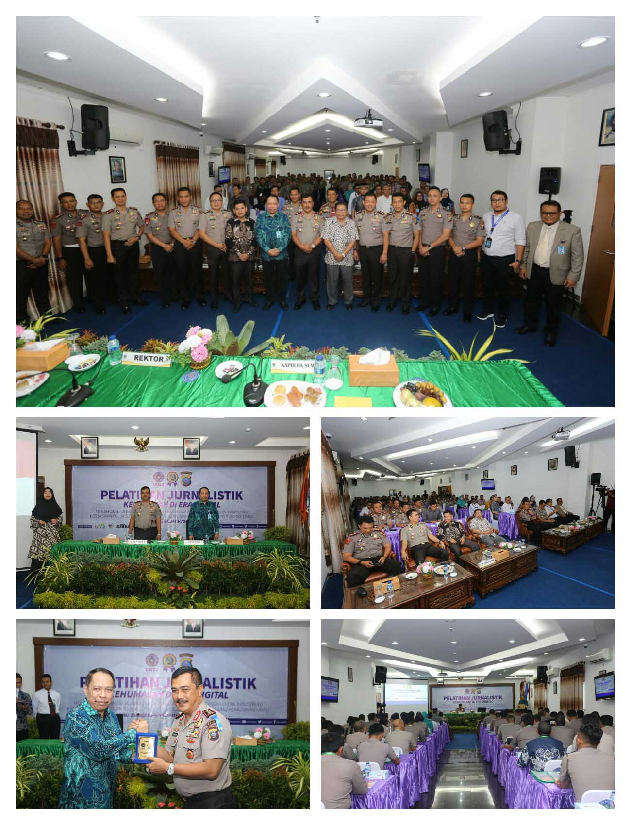 Polda Sumut Gelar Pelatihan Jurnalistik Kehumasan di Gedung Pasca Sarjana UMSU