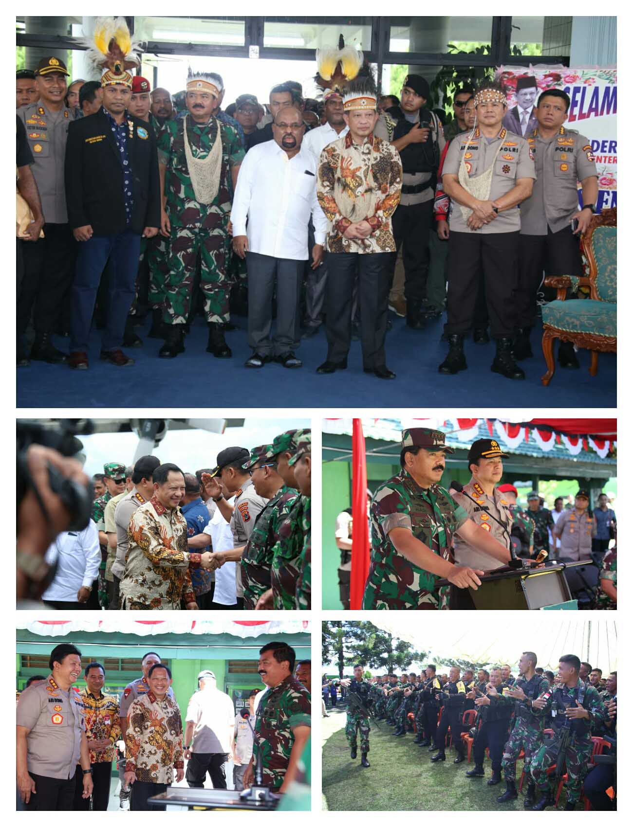 Mendagri, Panglima TNI dan Plt Kapolri Seterilkan Kungker Presiden RI di Wamena