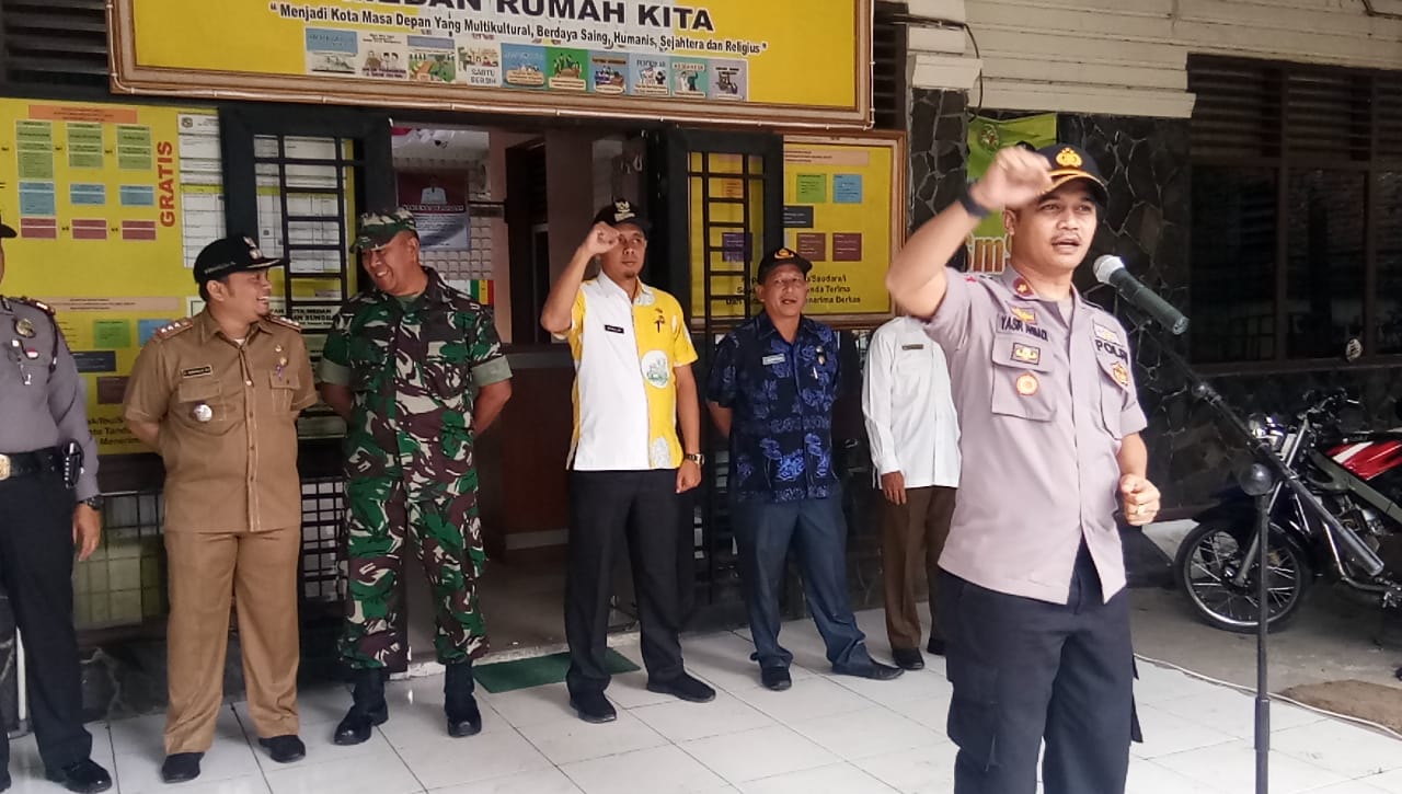 Hadiri Apel Sinergitas 3 Pilar, Kapolsek Sunggal Ajak Seluruh Stakeholder Menciptakan Kondusifitas Kamtibmas