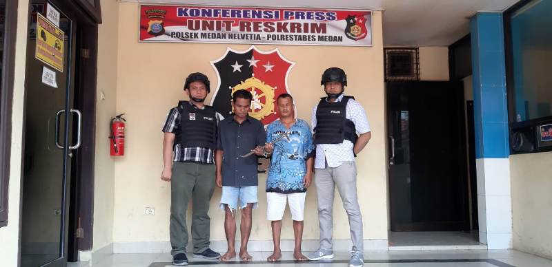 Pegasus Polsek Helvetia Ringkus 2 Pelaku Komplotan Pembobol Rumah