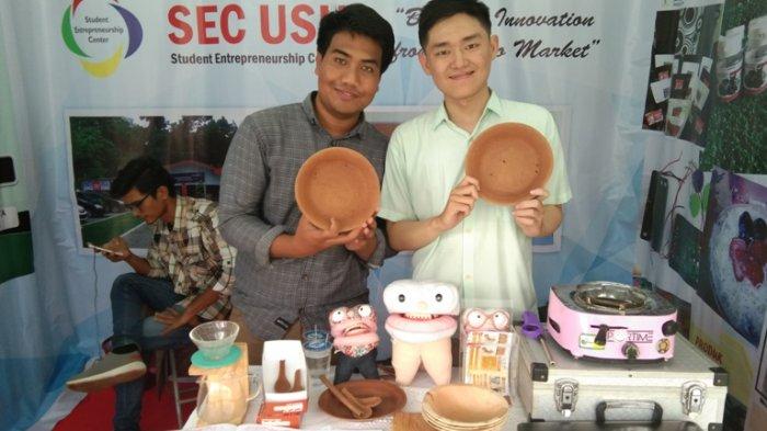 Tiga Warga Medan Ciptakan Pembungkus Makanan Berbahan Herbal