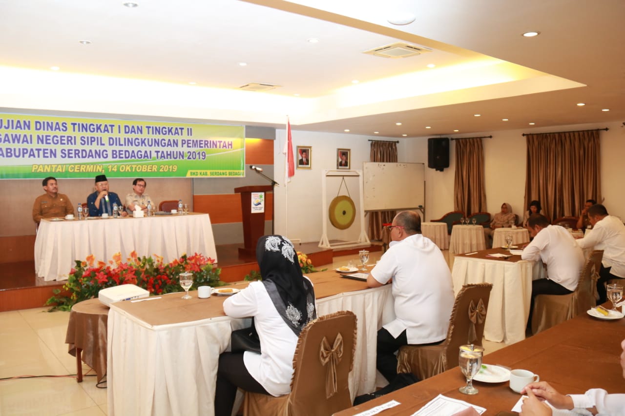 Pemkab Sergai Gelar Ujian Dinas Bagi ASN