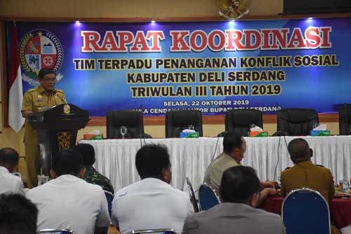 Pemkab Deliserdang Gelar Rakor Penanganan Konflik Sosial