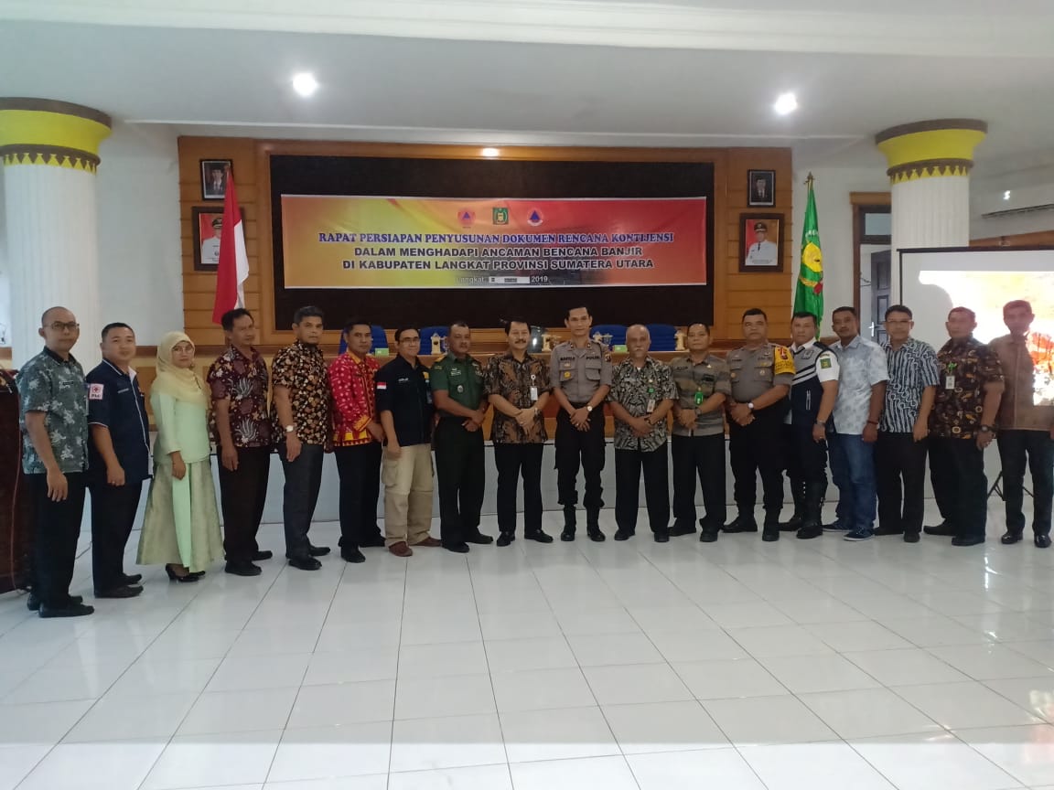 Rapat Kontijensi Bencana Banjir BPBD Langkat