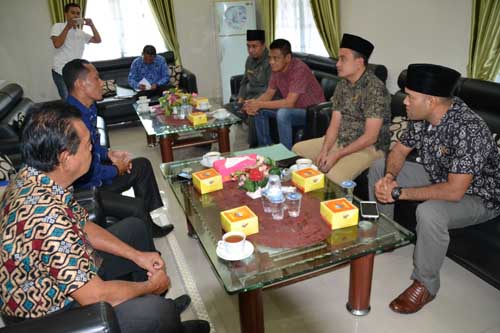 Wakil Ketua Sementara DPRD Langkat Terima Audiensi HNSI