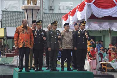 Kodim 0203/Langkat Gelar Upacara Peringatan HUT TNI ke-47, Letkol Inf Bachtiar Susanto: Bersama Rakyat TNI Kuat