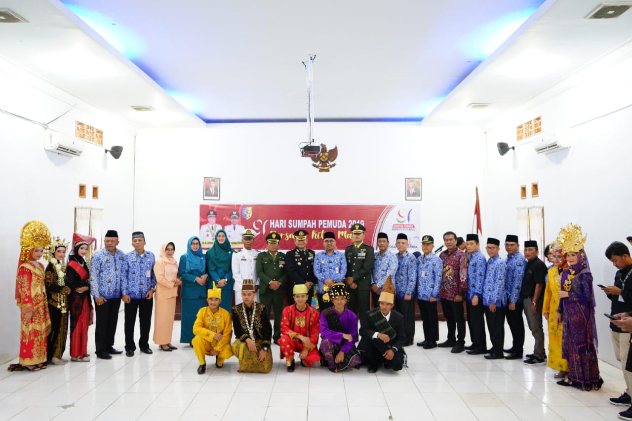 Hujan Turun Mulai Subuh, Wabup Inspektur Upacara HSP di Aula Kantor Bupati