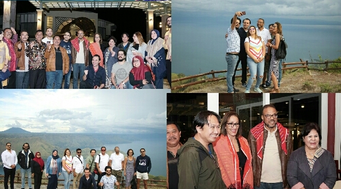 Rombongan Fam Trip Maroko Terpesona dengan Keindahan Danau Toba