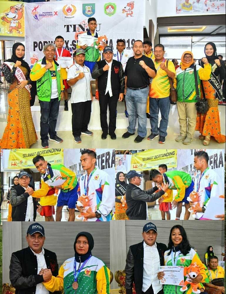 Bertarung di Hadapan Gubernur,  Petinju Sumut Frans Hutajulu  Persembahkan Emas di Porwil X Bengkulu