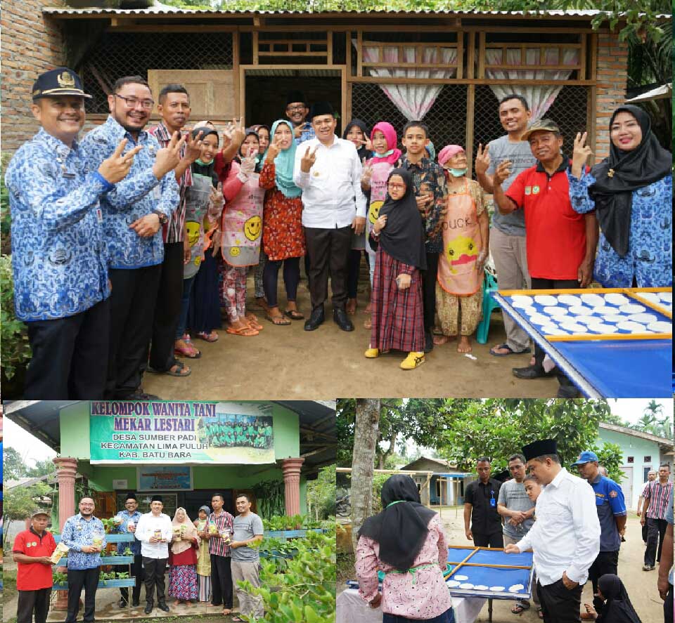 Kunjungi Desa UP2K Binaan PKK dan Berikan Motivasi, Ini Kata Bupati Batubara Zahir