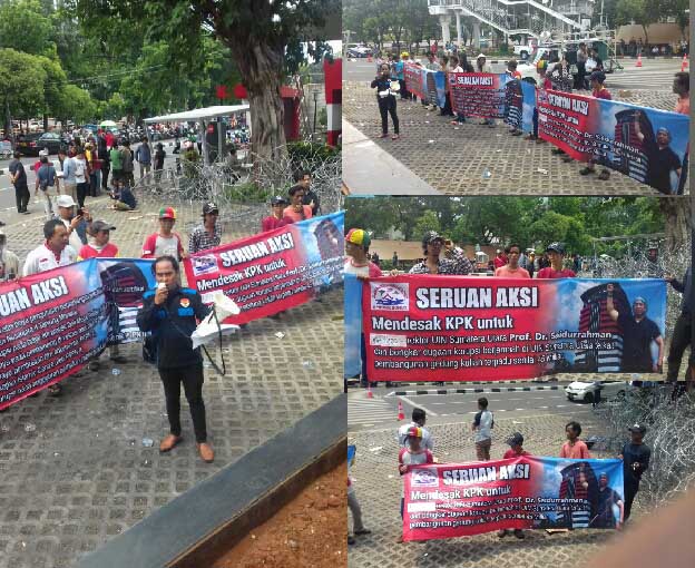 OMMBAK Demo di KPK, Usut Tuntas Dugaan Korupsi UIN Sumut Rp 45,7 Miliar