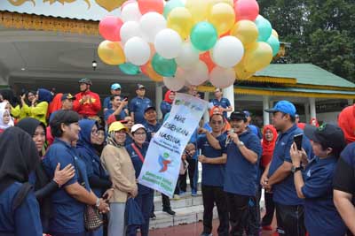 Dinkes Gelar Senam Bersama Sambut Peringatan HKN ke 55