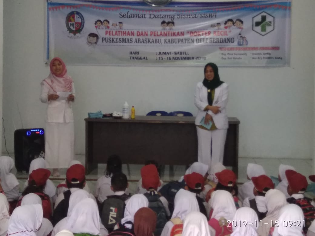 Puskesmas Araskabu Ajari Murid SD Jadi Dokter Cilik