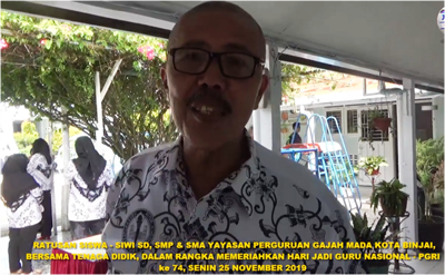 Gajah Mada Kota Binjai, Acungkan Jempol Pidato Mendikbud RI