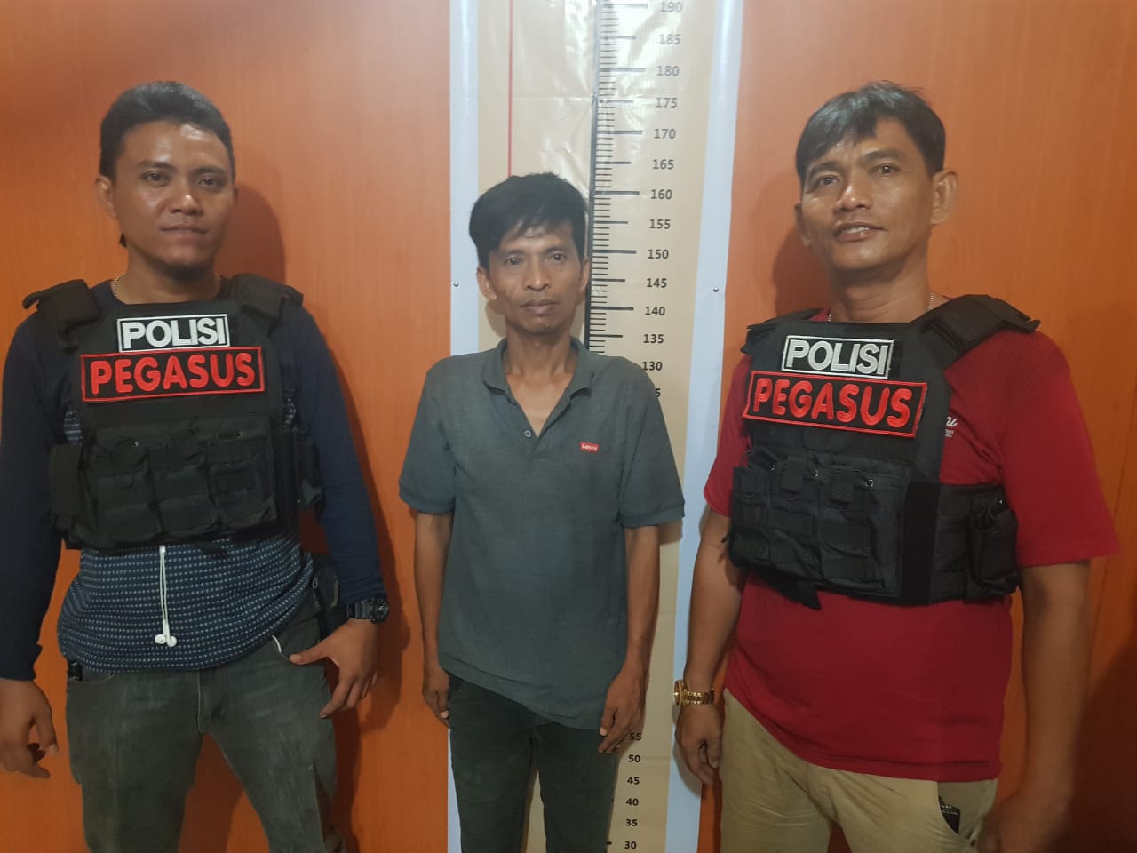 Pegasus Patumbak Giring Kaki Tangan BD Shabu Kedalam Jeruji Besi