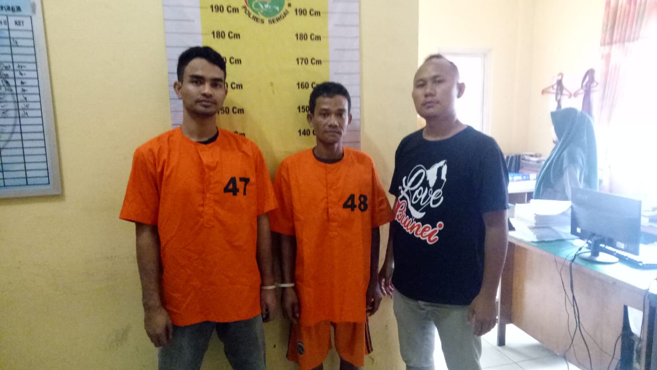 Tindak Lanjut Keresahan Masyarakat,  Sat Res Narkoba Polres Sergai Ringkus 2 Pengguna Shabu di Desa Firdaus