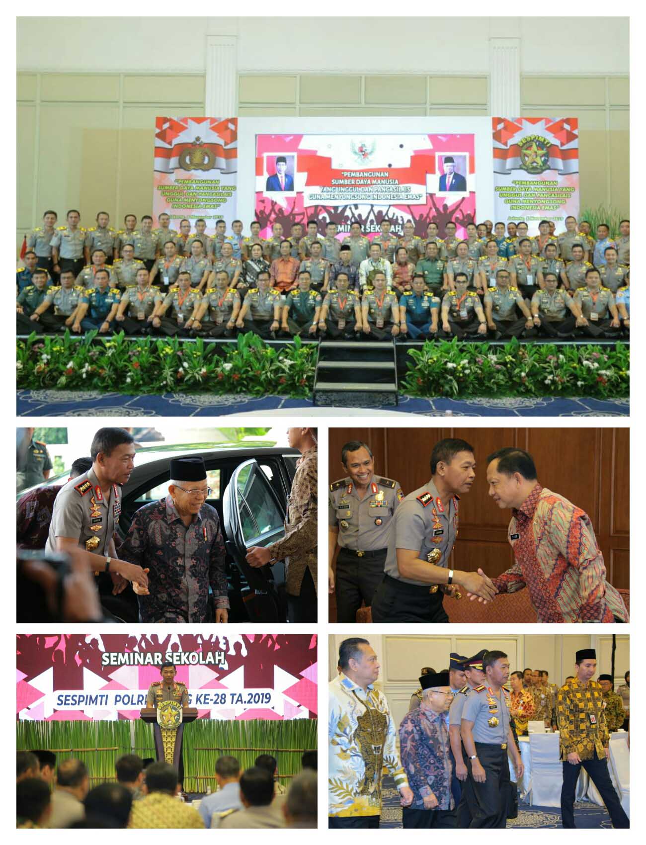 Kapolri dampingi Wapres RI Memberikan 