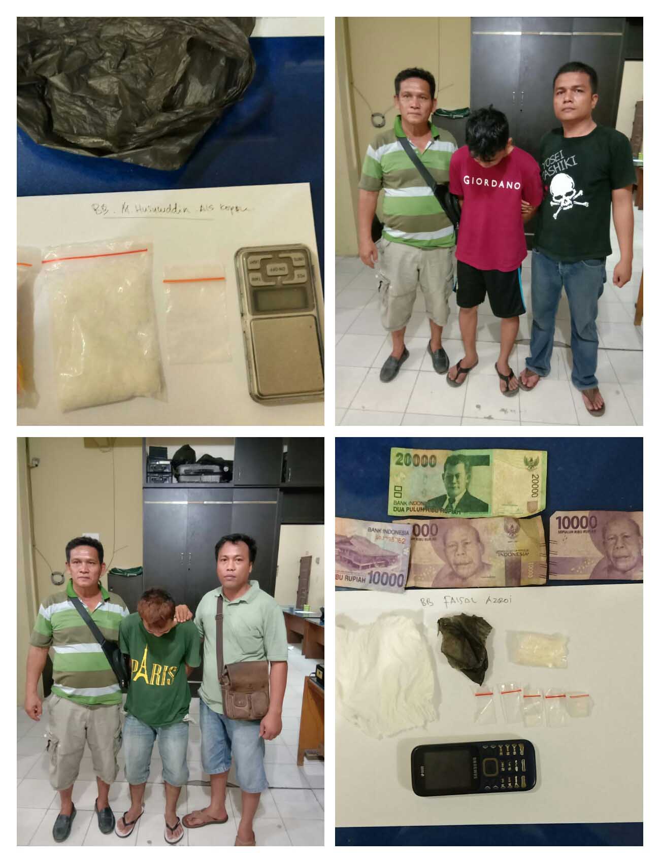 Hasil Pengembangan dari Tersangka Faisal Asroi Seorang BD Shabu, Satres Narkoba Polres Tanjungbalai Ringkus M Husuluddin